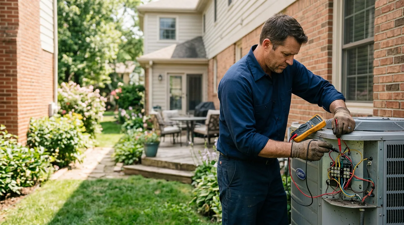HVAC technician working near Boxford, MA